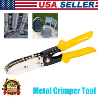 5 Blade Sheet Metal Crimper Hand Tool for 24-28 Gauge Duct Downspout Stove Pipe - Image 1 of 4