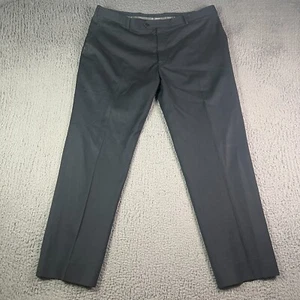 Vintage Giorgio Armani Collezioni Dress Pants Mens 38 Black Pleated Trousers - Picture 1 of 11