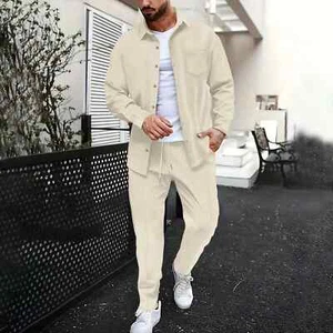 Mens Sweatsuits 2 Piece Sport Tracksuit Jogger Sweat Suits Jogging Outfits - Picture 1 of 29