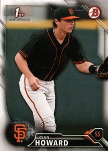 2016 Bowman Draft #BD-72 - Ryan Howard FBC - San Francisco Giants  16-217 - Picture 1 of 2