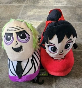 NEW Ground Up Beetle Juice Lydia Deetz Plush Character Slippers Women 9/10 - Picture 1 of 3