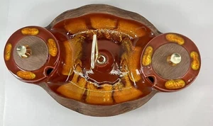 Sequoia Ware Ceramic Bowl Condiment Salsa Relish Dip Dish Tray Platter Bowl Red - Picture 1 of 15