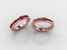 Rose gold Ruby eternity ring