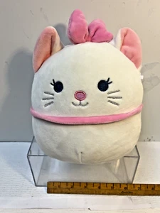 Squishmallow Aristocats Marie Disney White Pink Bow Plush KellyToys 8" - Picture 1 of 7