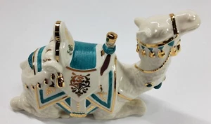 LENOX FIRST BLESSING NATIVITY TEAL LYING CAMEL RETIRED - Picture 1 of 13