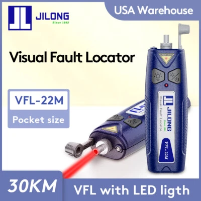 30km VFL Visual Fault Locator 10mW 20mW 30mW Mini VFL Fiber Optic Red Laser - Image 1 of 4