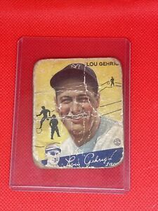 1934 Goudey #37 Lou Gehrig New York Yankees Original Poor Condition