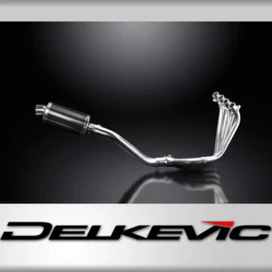 HONDA CBR650F CB650F 14-18 IMPIANTO DI SCARICO COMPLETO 225mm SILENZIATORE OVALE CARBONIO - Foto 1 di 4