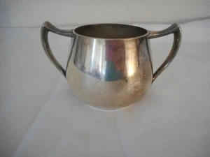 Sucrier ancien F. B. Rogers 1883 argent sur cuivre 1082 - Photo 1/4