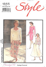 Vintage Style Sewing Pattern # 1865 Misses' Lined Jacket and Skirt Sizes: 6-18