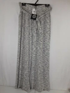 Bobeau Wide Leg Lounge Pant Heathered Gray Belted Comfort Pant Size 1X #602 - Picture 1 of 12