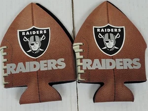 NFL Oakland Raiders - Football Can Koozie, Cooler, Coozie, NEW (Set of 4) - Picture 1 of 2