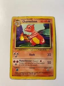 Charmeleon Pokemon Card - 24/102 - TCG Base Set WOTC - Picture 1 of 2