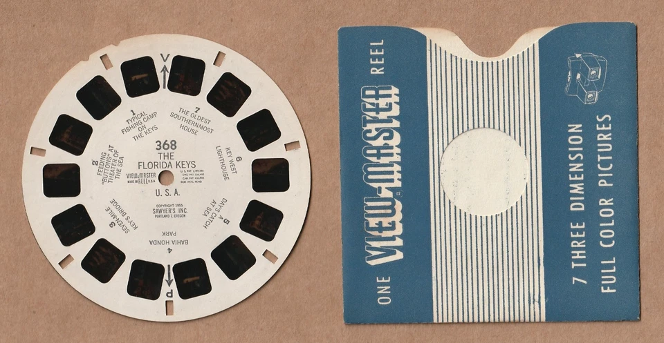 Vintage View-Master reel #368 The Florida Keys 1955 - Image 1 of 1