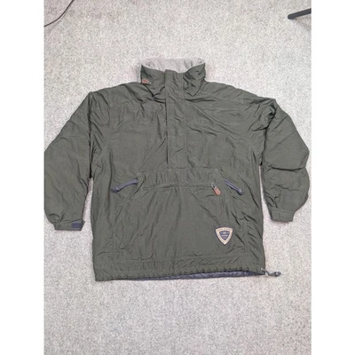 Chaqueta DE COLECCIÓN Abercrombie & Fitch Para Hombre Pequeña Verde Anorak Pullover Con Capucha Años 90 Foto 1 de 4
