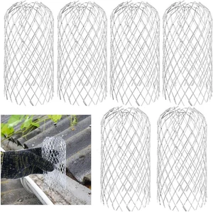 6 PCS Gutter Guard,Downpipe Leaf Guard,Aluminum Gutter Guards Expandable Filter - Picture 1 of 12