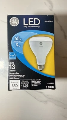 GE 10W LED Dimmable Soft White Light Bulb (89936) FS - Image 1 of 3
