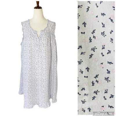 ADONNA Camisón Vestido para Dormir Talla XL 16 18 100% Algodón Abuela Cabina Acogedor Volantes Foto 1 de 4