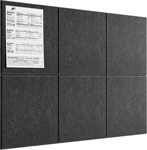 MaxGear große Korkplatte für Wand 36" x 24", dunkelgrau x  - Bild 1 von 8