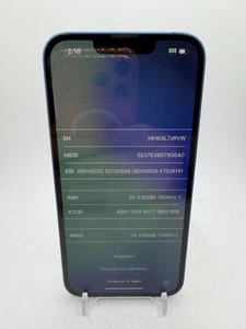 Apple iPhone 13 - Blu - 128GB - così com'è da recupero/parti/smontaggio - Foto 1 di 7