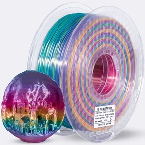 Geeetech Filament Jedwab PLA Tęcza Kolor 1,75 mm 1kg Filamenty do drukarek 3D - Zdjęcie 1 z 8