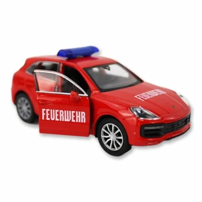 Modell Porsche Cayenne Turbo "Feuerwehr" Welly Modellauto Spielzeug Auto - Bild 1 von 4