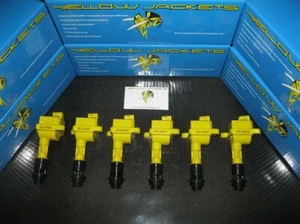 PAQUETES DE BOBINAS CHAQUETAS AMARILLAS - SE ADAPTA A 1JZ 2JZ GTE SUPRA SOARER CHASER CRESTA ARISTO - Imagen 1 de 2
