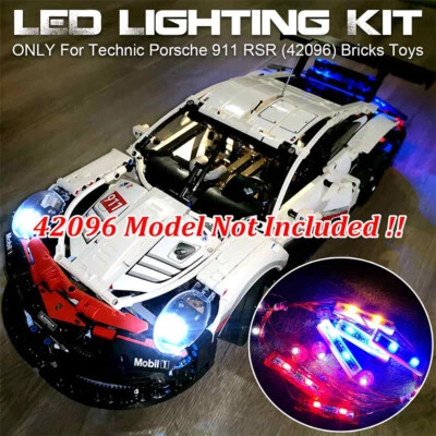 LED Beleuchtungsset Licht Set Für Lego Technic Porsche 911 RSR Bricks 42096 NEU