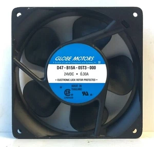Globe Motors D47-B15A-05T3-000 24 V DC 0.3 A 5-Blade Axial Fan - Picture 1 of 5