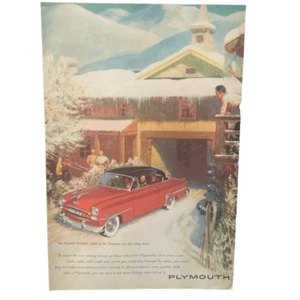 Vintage 1953 Plymouth Belvedere Always Shines Ad Advertisement - Picture 1 of 4