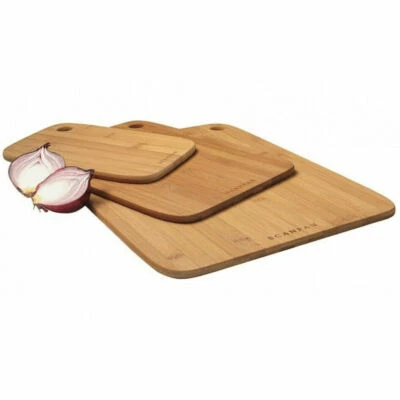 New Scanpan Bamboo 3 Piece Cutting Board Set 3pc - Image 1 of 2
