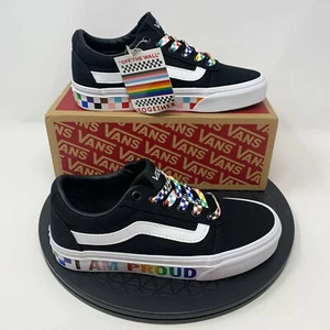 Vans Pride Skate Turnschuhe Damen Größe 5 Schuhe schwarz LGBTQ Regenbogen Ward - Bild 1 von 12