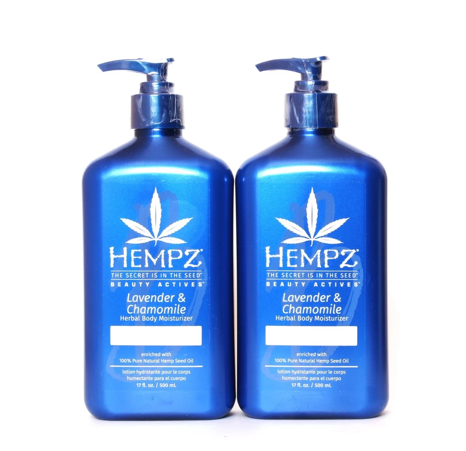 HEMPZ LAVENDER & CHAMOMILE HERBAL BODY MOISTURIZER 17 OZ PUMP 167