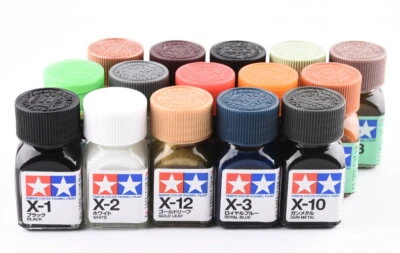 Tamiya Color Enamel Paint Gloss 80001-80034 X-1 to XF-34 (10ml) Multiple Options - Image 1 of 2