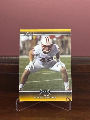 2017 Leaf Draft - Gold #62 T.J. Watt (RC) - Image 1 of 2