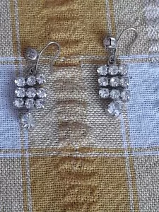 Cubic Zirconia Drop Earrings - Picture 1 of 2