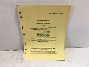 TM 5-2410-237-10. Operator's manual for Tractor, full-track, M061. 1989 - Picture 1 of 6