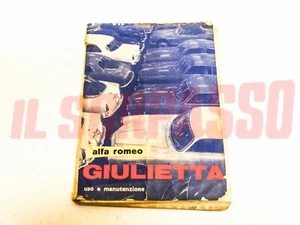 LIBRETTO USO E MANUTENZIONE ALFA ROMEO GIULIETTA BERLINA SPRINT SPIDER SS SZ - Picture 1 of 2