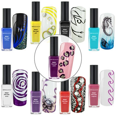 Nail Art Pinsel Fine Liner Lufttrocknend Design Nagellack Zieh UV LED Acryl Gel - Bild 1 von 4