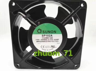 1PC SUNON 12038 SP102A 1123MBT.GM 115V-50/60Hz 0.17/0.16AMP inverter cooling fan - Image 1 of 3