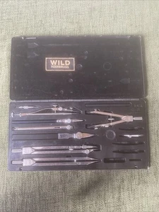 Vintage Wild Heerbrugg RZ-31 Drafting Drawing Instruments Compass Etc EM430 - Picture 1 of 5