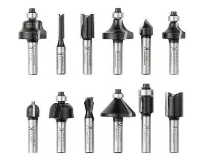 PARKSIDE(LIDL & KAUFLAND ASIA PTE. LIMITED) PARKSIDE® Fräsbits »PFB 12 A1«, 12-teilig 12 langlebige Hartmetallfräser