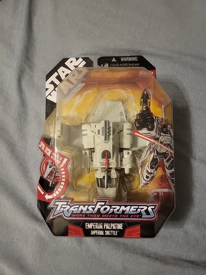 Star Wars Transformers Emperor Palpatine Imperial Shuttle 2006 Hasbro