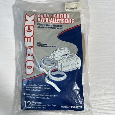 8 bolsas de filtro de carbón Oreck Total Hypo Alergenic CELOC PKBB120F paquete parcial Foto 1 de 3