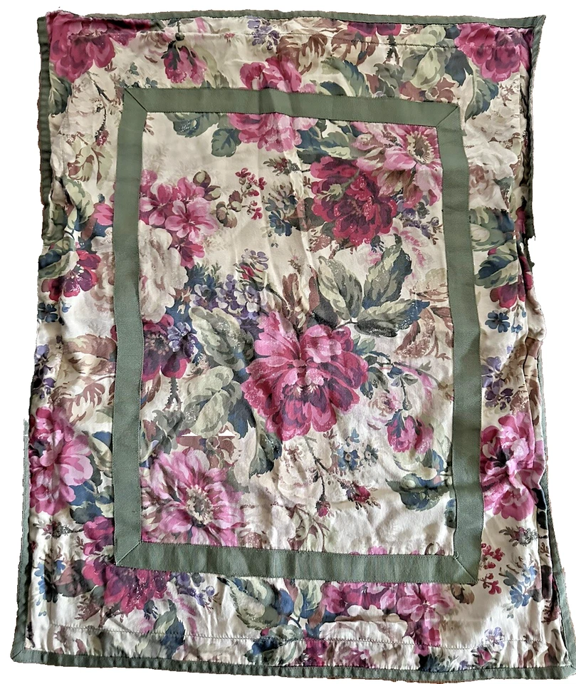 Chaps Ralph Lauren Rosemount Floral Houndstooth Travesseiro Padrão Sham One Bege - Imagem 1 de 4