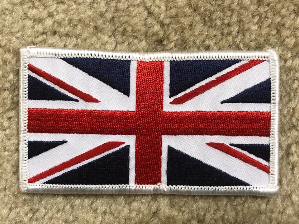 #5102 UNITED KINGDOM FLAG BRITISH FLAG UK ENGLAND FLAG Embroidery Iron On Patch - Image 1 of 1