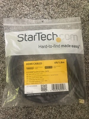 Startech 6' HDMI to DVI Digital Video Cable - Black - Image 1 of 2