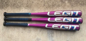 Lot (3) Worth Legit Keilani Composite Coach Pitch Softball Bat 26/12.5 & 25/11.5 - Picture 1 of 8