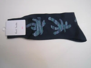 PAUL SMITH  BLUE  MENS SOCKS NWT - Picture 1 of 3