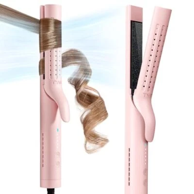 Airflow Curling Iron - Flat Iron Hair Straightener and Curler 2 in 1 Ionic Ce... - Image 1 of 4